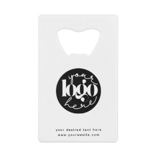 Minimalistische professionele zakelijke aangepaste creditkaart flessenopener