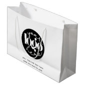 Minimalistische professionele zakelijke aangepaste groot cadeauzakje (Voorkant Gekanteld)