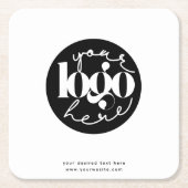 Minimalistische professionele zakelijke aangepaste kartonnen onderzetters (Voorkant)