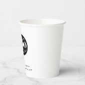 Minimalistische professionele zakelijke aangepaste papieren bekers (Links)