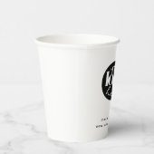 Minimalistische professionele zakelijke aangepaste papieren bekers (Rechts)