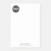 Minimalistische professionele zakelijke aangepaste post-it® notes (Voorkant)