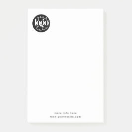 Minimalistische professionele zakelijke aangepaste post-it® notes