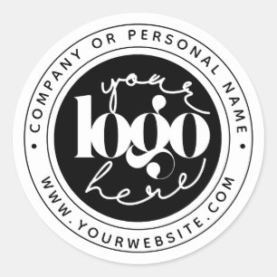 Minimalistische professionele zakelijke aangepaste ronde sticker