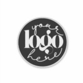 Minimalistische professionele zakelijke aangepaste sticker (Voorkant)