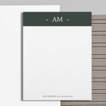 Minimalistische professionele zakelijke briefpapie