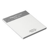 Minimalistische professionele zwarte gestructureer notitieblok (Schuin)