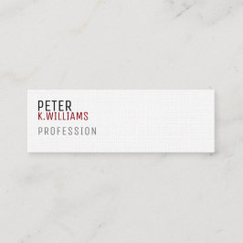 Minimalistische profielkaart voor elk beroep mini visitekaartje
