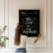 Minimalistische Psalm 23 Schrift Poster