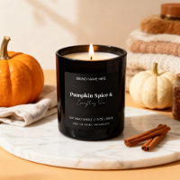Minimalistische Pumpkin Spice | Aangepast Zwart