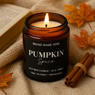 Minimalistische Pumpkin Spice Op maat gemaakte z Vierkante Sticker