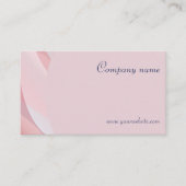 Minimalistische QR-code bleke koraalverpleegkundig Visitekaartje (Voorkant)