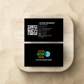 Minimalistische QR-code Digitaal Netwerk Contactge Visitekaartje