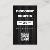 Minimalistische QR-code Korting Kaart Visitekaartje (Voorkant)