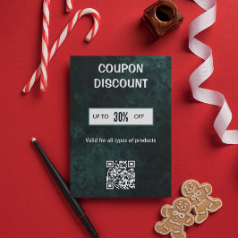 Minimalistische QR-code Korting Kaart Visitekaartje