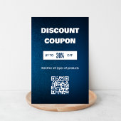 Minimalistische QR-code Korting Kaart Visitekaartje