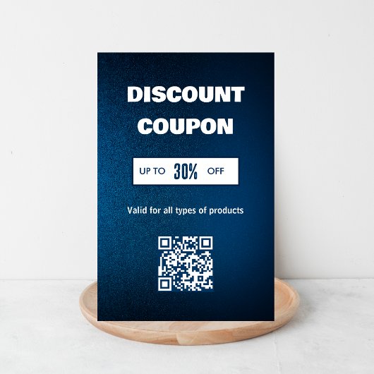 Minimalistische QR-code Korting Kaart Visitekaartje