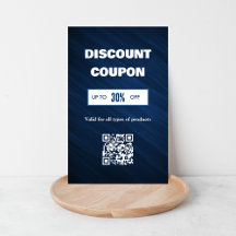 Minimalistische QR-code Korting Kaart