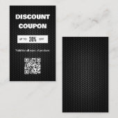Minimalistische QR-code kortingskaart Visitekaartje (Voorkant / Achterkant)