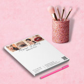 Minimalistische QR code make-up artiest 4 foto's w Notitieblok