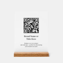 Minimalistische QR-code | Modern Schoon Aangepast