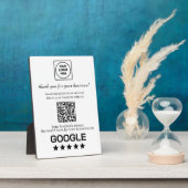Minimalistische QR-code | Modern schoon aangepast Fotoplaat (Zijkant)