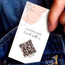 Minimalistische QR-code Neem contact met ons op