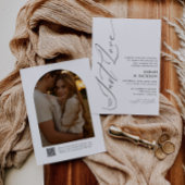 Minimalistische QR-code Niets Fancy Alleen liefde Kaart