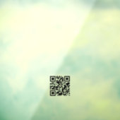 Minimalistische QR-code openingstijden bedrijf Wit Raamsticker (Vel 3)