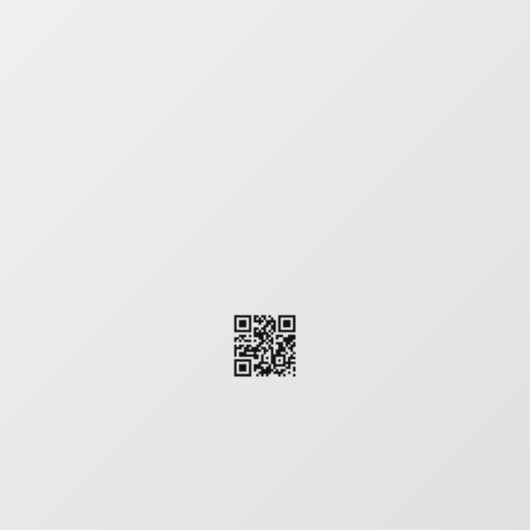 Minimalistische QR-code openingstijden bedrijf Wit Raamsticker (Vel)