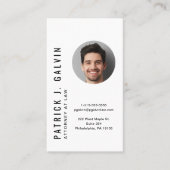 Minimalistische QR-code Photo Professional Visitekaartje (Voorkant)