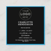 Minimalistische QR-code professioneel ontwerp Vierkante Visitekaartje (Achterkant)