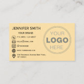 Minimalistische QR-code professioneel ontwerp Visitekaartje (Achterkant)