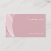 Minimalistische QR code roze koraal verpleegkundig Visitekaartje (Voorkant)