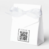 Minimalistische QR Code Scan Me Business Bedankdoosjes (Voorkant Zijde)