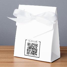 Minimalistische QR Code Scan Me Business Bedankdoosjes