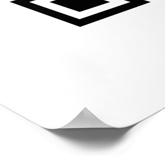 Minimalistische QR Code Scan Me Business Poster (Hoek)