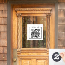 Minimalistische QR Code Scan Me Business