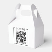 Minimalistische QR-code Scan Me Zakelijk Bedankdoosjes (Voorkant Zijde)