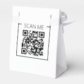 Minimalistische QR-code Scan Me Zakelijk Bedankdoosjes (Achterkant)