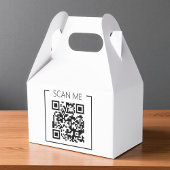 Minimalistische QR-code Scan Me Zakelijk Bedankdoosjes