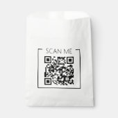 Minimalistische QR Code Scan Me Zakelijk Bedankzakje (Voorkant)