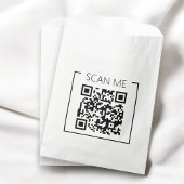 Minimalistische QR Code Scan Me Zakelijk Bedankzakje