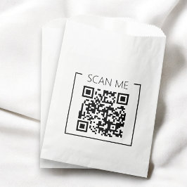 Minimalistische QR Code Scan Me Zakelijk Bedankzakje
