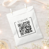 Minimalistische QR-code Scan mij Bedrijf Bedankzakje (Geknipt)