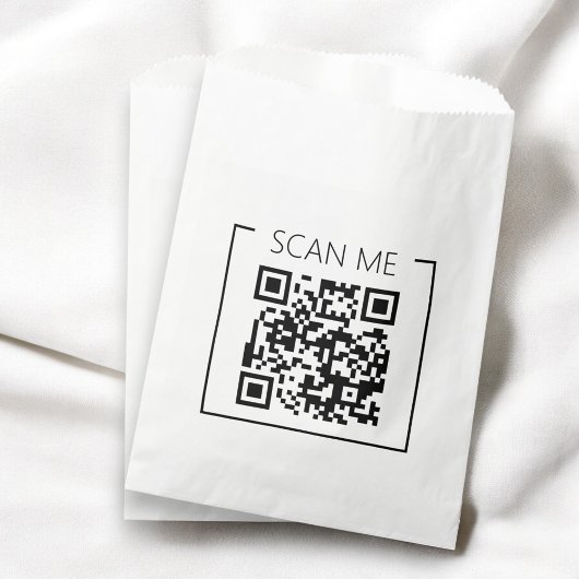 Minimalistische QR-code Scan mij Bedrijf Bedankzakje
