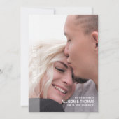 Minimalistische QR-code Sla de datum van de trouwf Kaart (Voorkant)