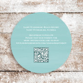 Minimalistische QR-code Strand Tropische Zanddolla Kaart