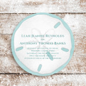 Minimalistische QR-code Strand Tropische Zanddolla Kaart