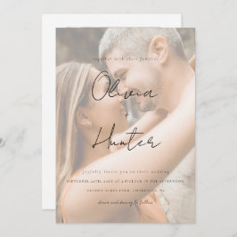 Minimalistische QR-code Uitnodiging tot bruiloft